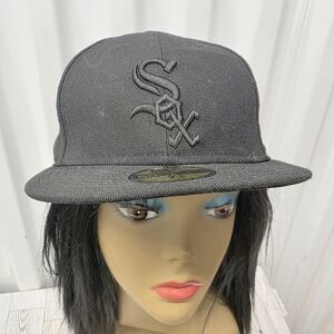 White Sox New Era Black 59FIFTY Fitted Hat